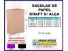 SACOLA DE PAPEL KRAFT 80 GRSPAPER PLAS